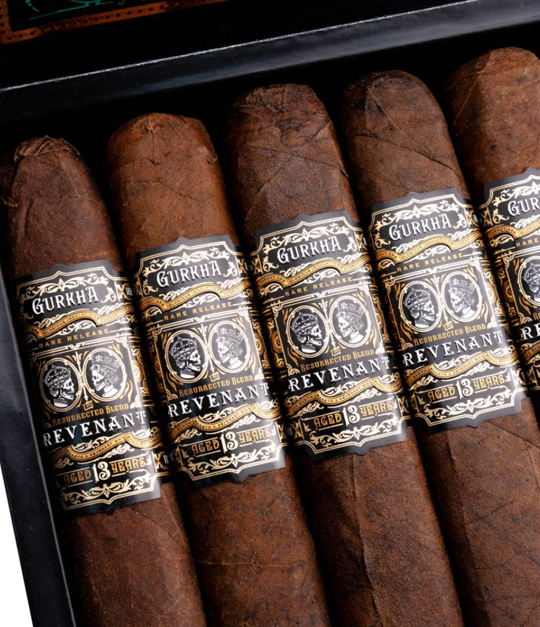 Gurkha Revenant Maduro Robusto Cigar Box View 5 from AuCigars, premium Cuban cigar
