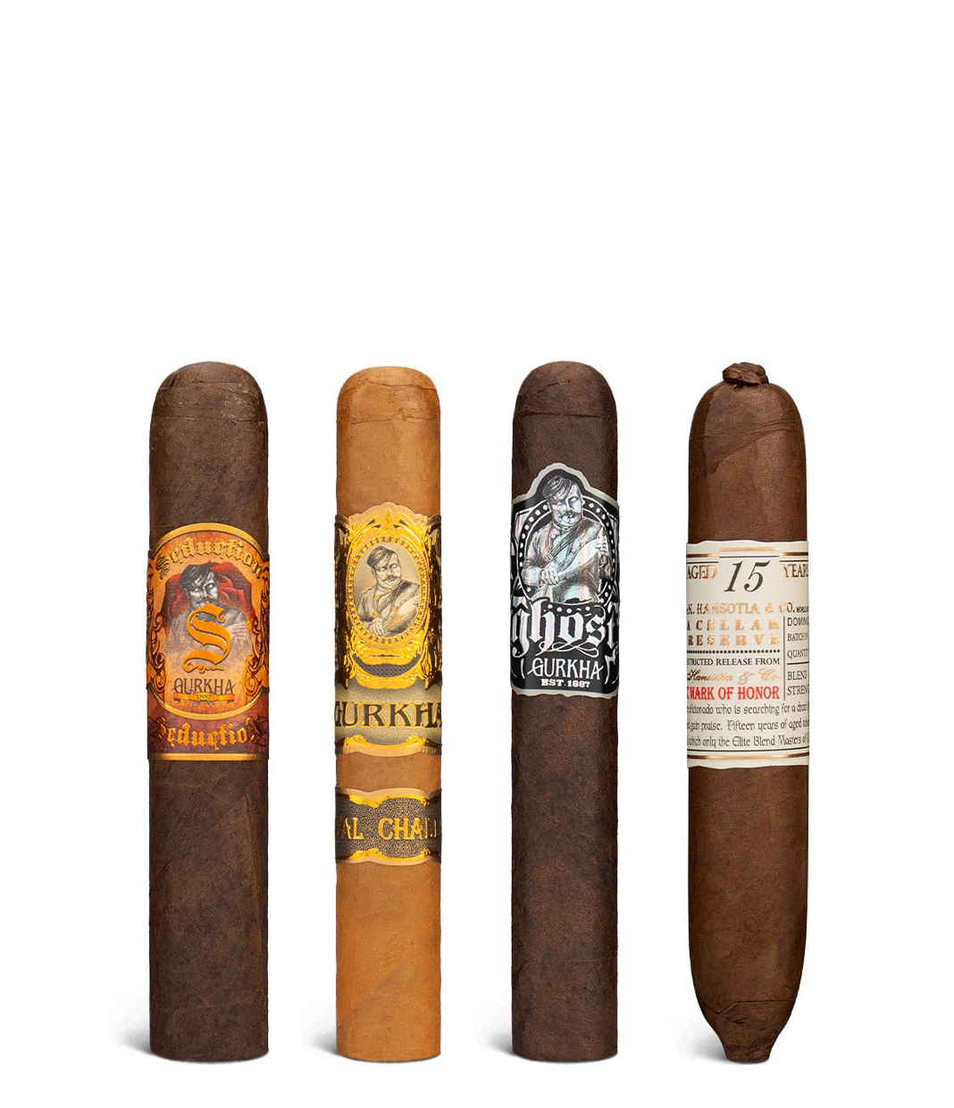 Gurkha Robusto Sampler Cigar close-up from AuCigars, premium Cuban cigar