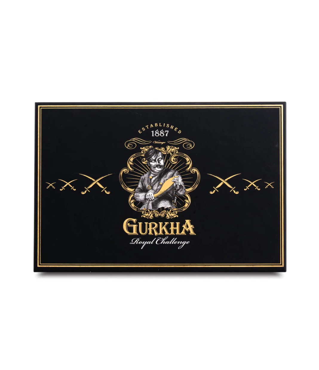 Gurkha Royal Challenge Robusto Cigar Box View 4 from AuCigars, premium Cuban cigar