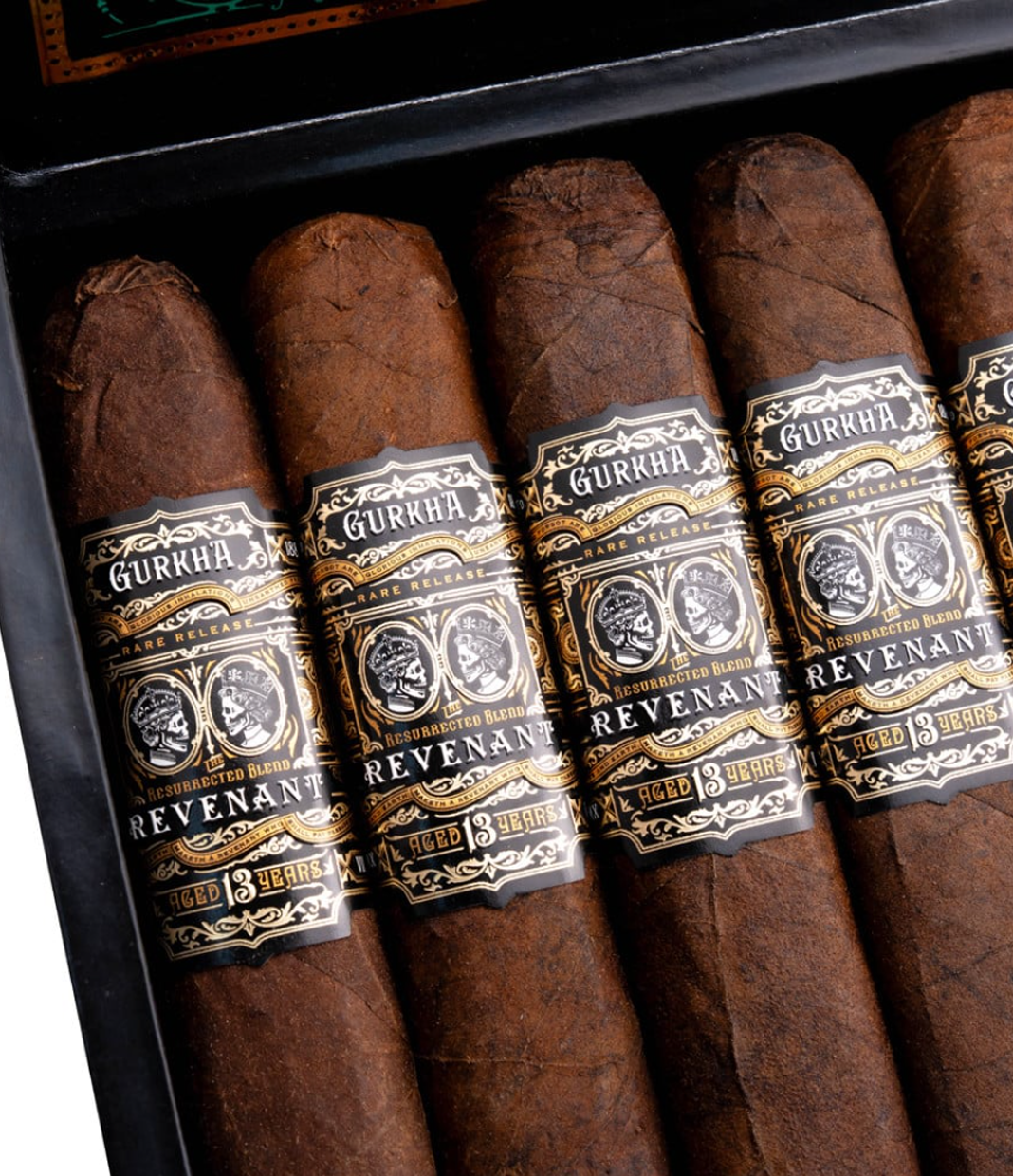 Gurkha Royal Challenge Robusto Cigar Box View 5 from AuCigars, premium Cuban cigar