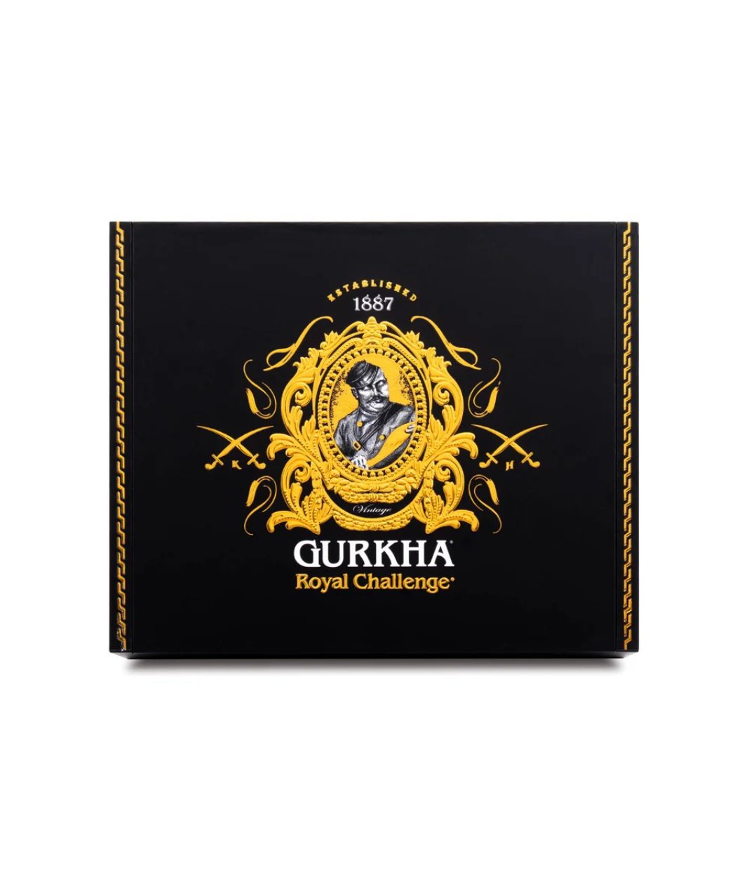 Gurkha Royal Challenge Toro Cigar Box View 4 from AuCigars, premium Cuban cigar