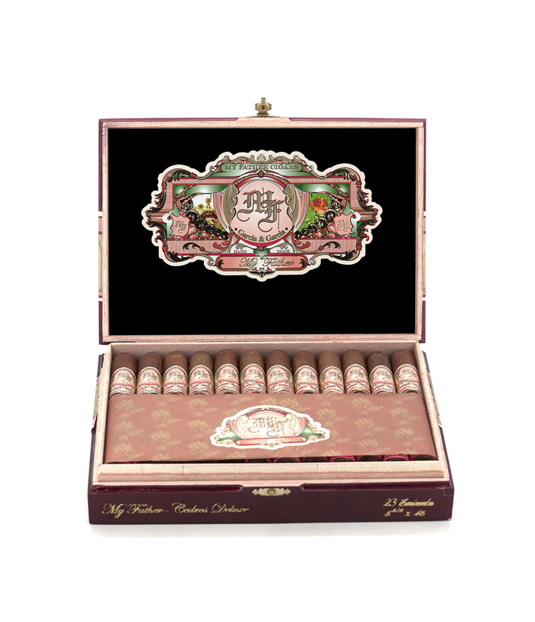 My Father Cedro Deluxe Eminentes Cigar Box View 2 from AuCigars, premium Cuban cigar
