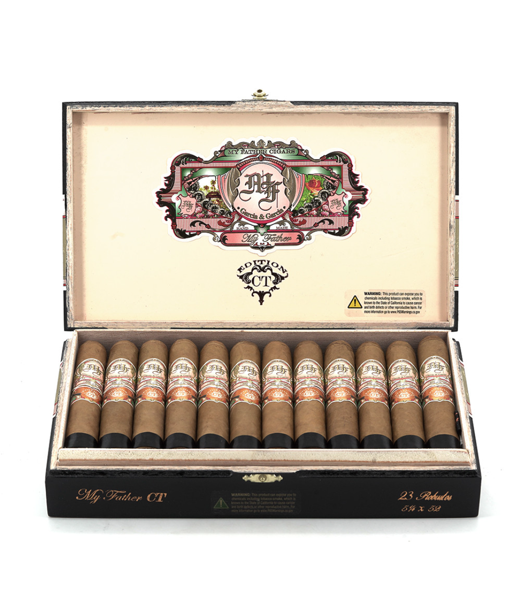 My Father Connecticut Robusto Cigar Box View 2 from AuCigars, premium Cuban cigar