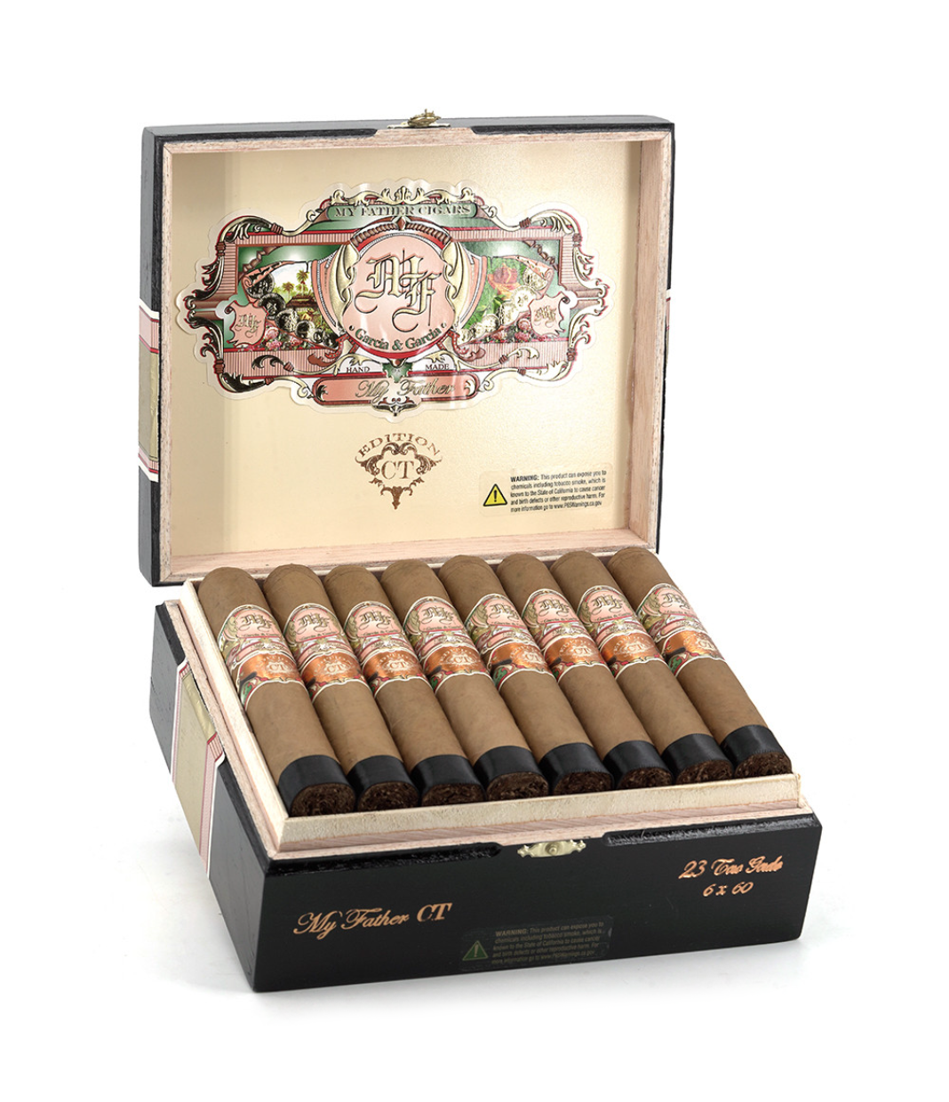My Father Connecticut Toro Gordo Cigar Box of 23 close-up from AuCigars, premium Cuban cigar