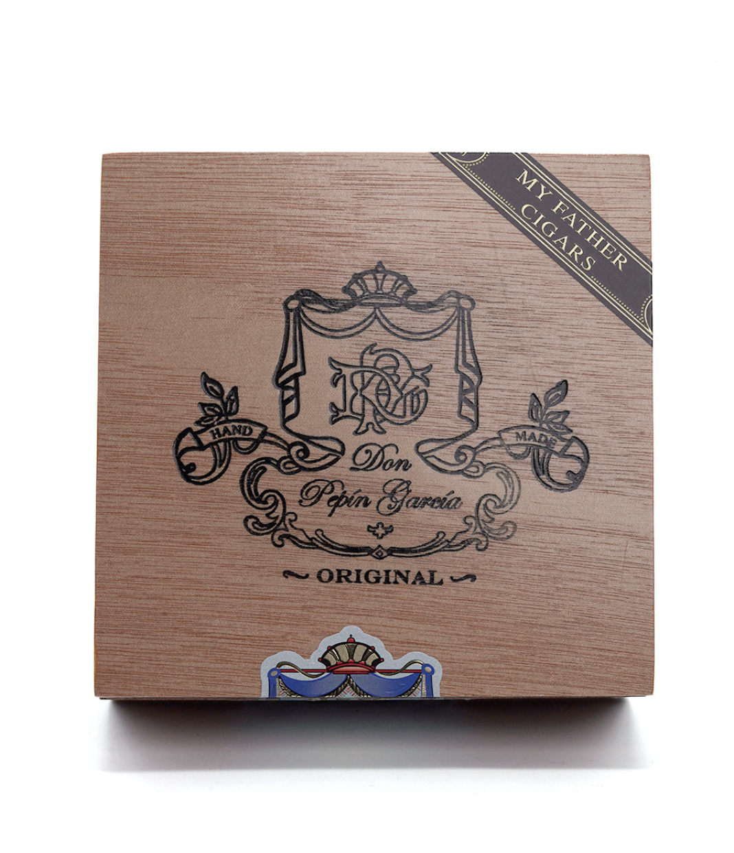 My Father Don Pepin Garcia Blue Exquisitos - Corona Gorda Cigar Box View 4 from AuCigars, premium Cuban cigar