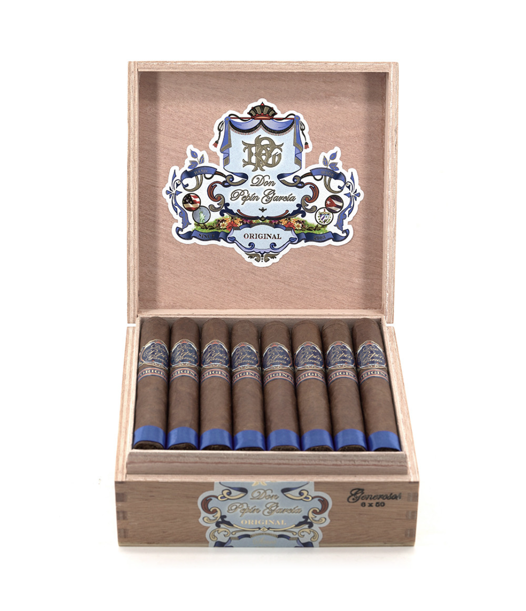 My Father Don Pepin Garcia Blue Generosos - Toro Cigar Box View 2 from AuCigars, premium Cuban cigar