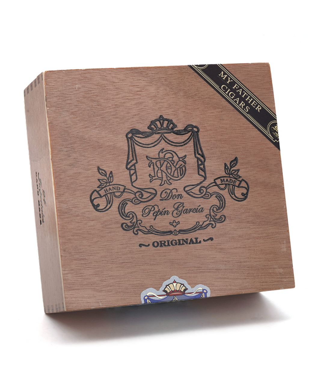 My Father Don Pepin Garcia Blue Imperiales - Torpedo Cigar Box View 3 from AuCigars, premium Cuban cigar