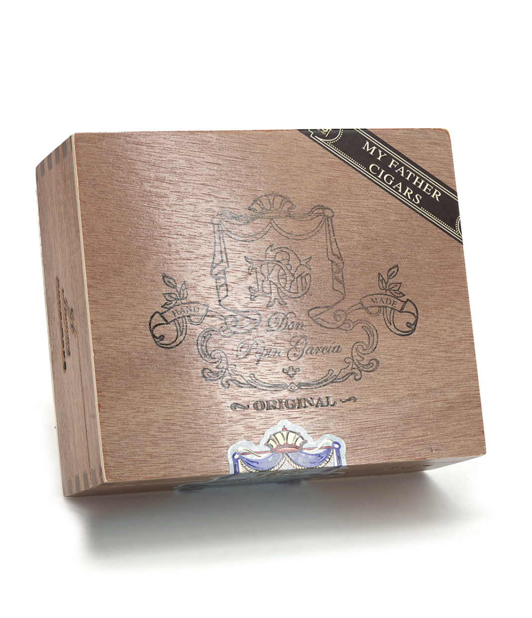 My Father Don Pepin Garcia Blue Invictos - Robusto Cigar Box View 3 from AuCigars, premium Cuban cigar