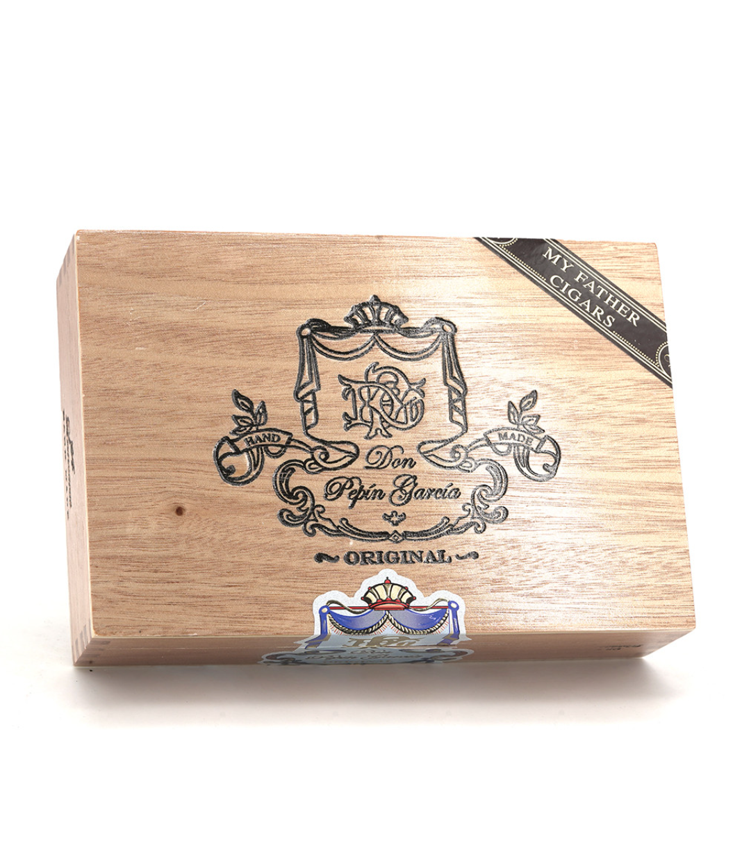 My Father Don Pepin Garcia Blue Lanceros Cigar Box View 3 from AuCigars, premium Cuban cigar