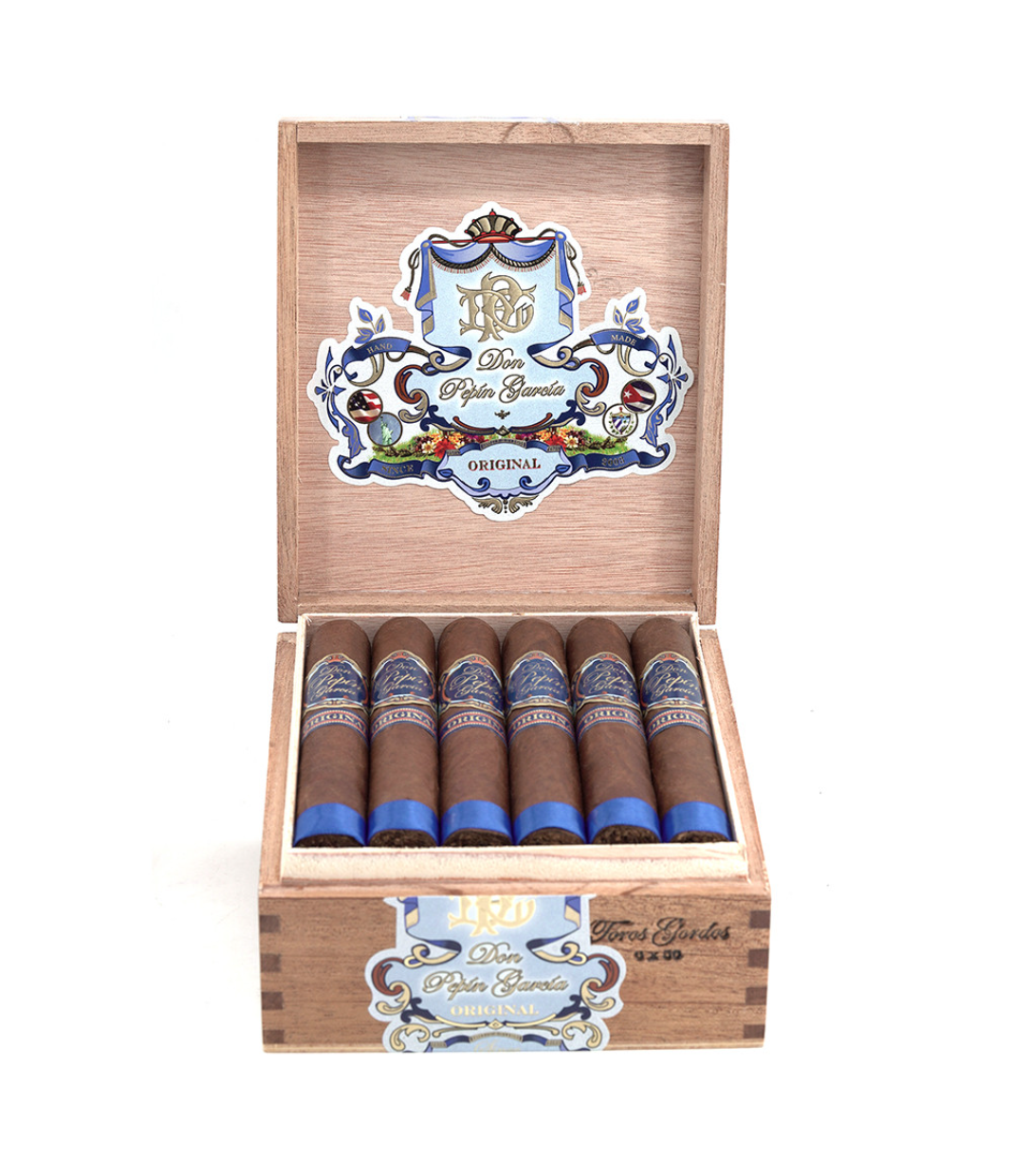 My Father Don Pepin Garcia Blue Toro Gordo Cigar Box View 2 from AuCigars, premium Cuban cigar