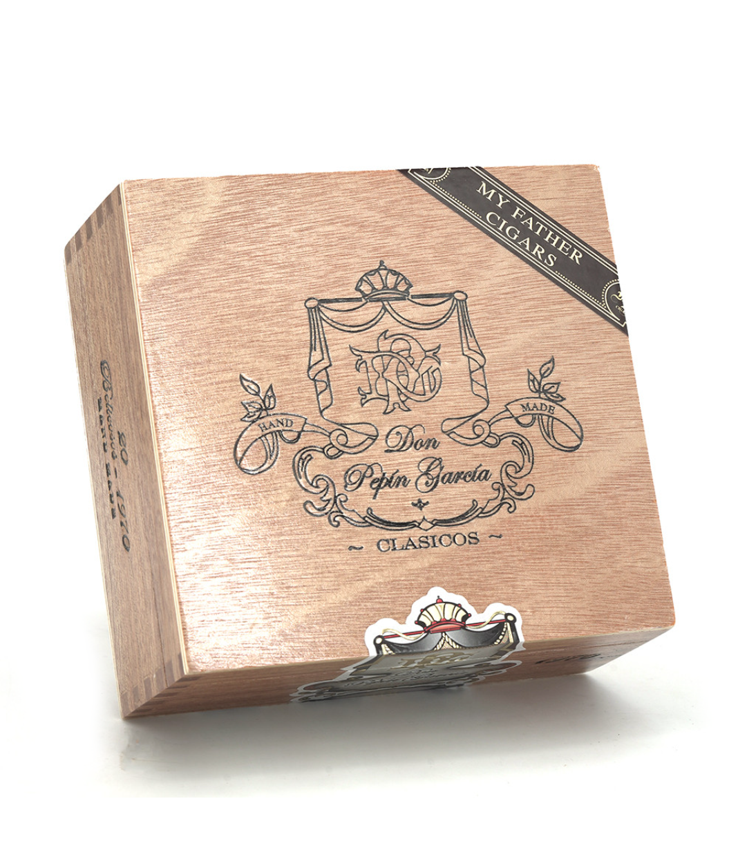 My Father Don Pepin Garcia Cuban Classic Belicoso 1970 Cigar Box View 3 from AuCigars, premium Cuban cigar