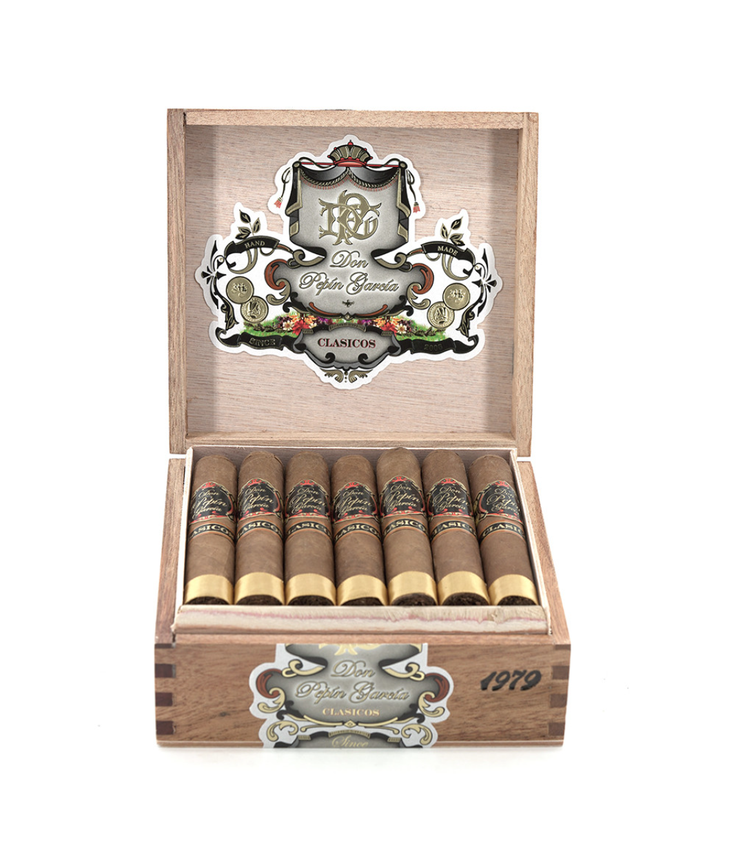 My Father Don Pepin Garcia Cuban Classic Robusto 1979 Cigar Box View 2 from AuCigars, premium Cuban cigar
