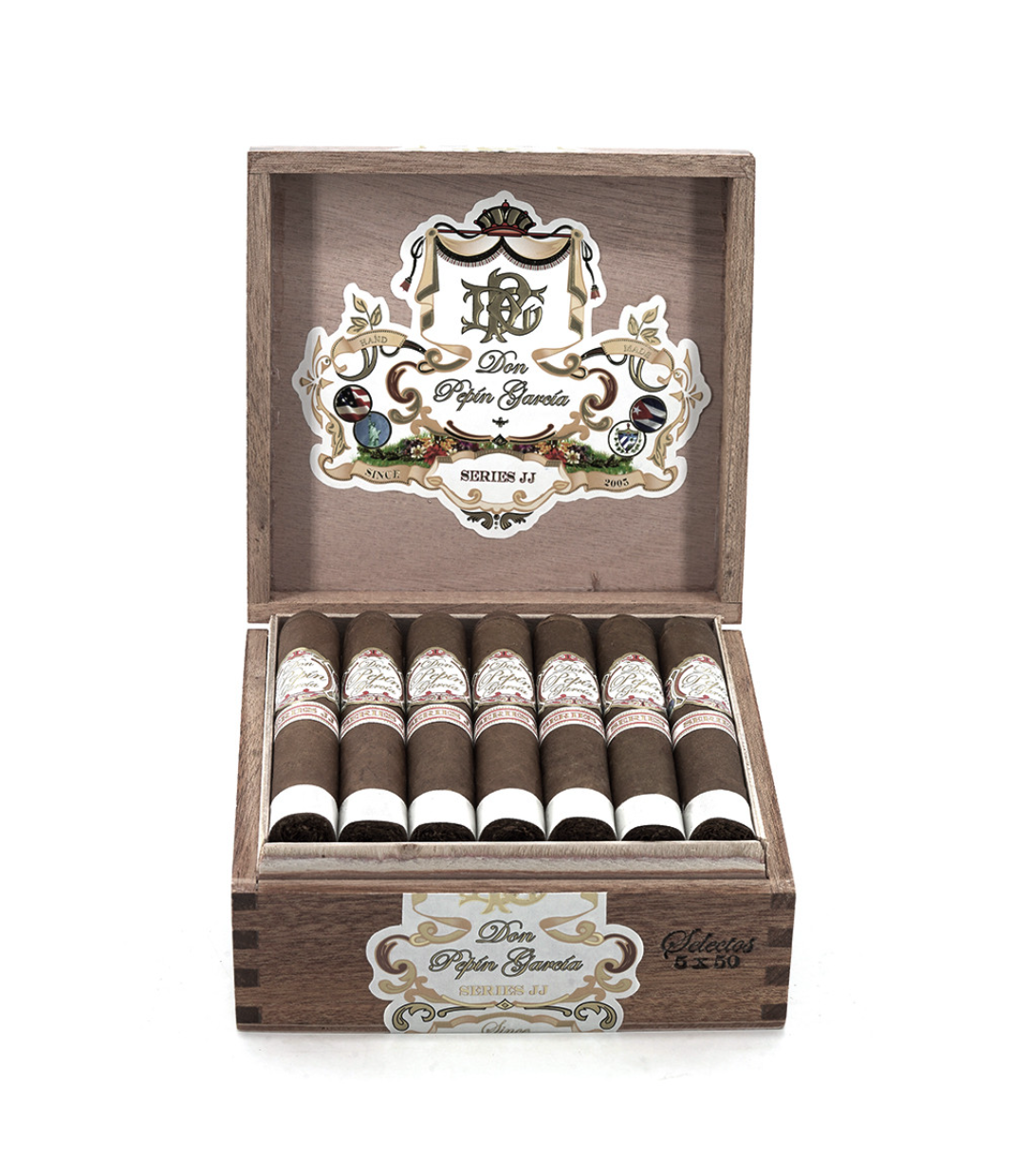 My Father Don Pepin Garcia Serie JJ Selectos Cigar Box View 2 from AuCigars, premium Cuban cigar