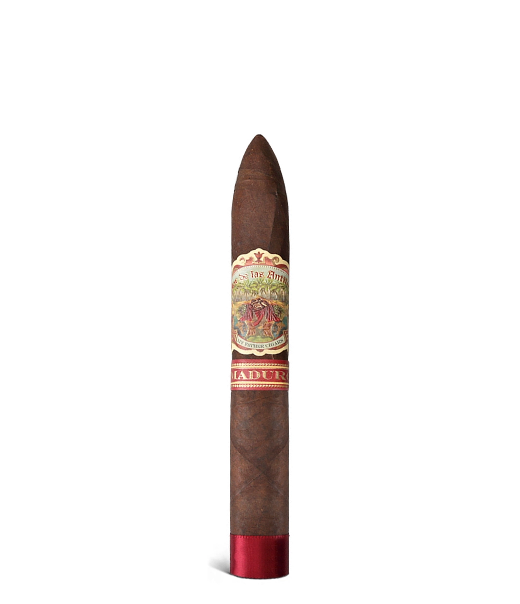 My Father Flor De Las Antillas Maduro Torpedo Cigar close-up from AuCigars, premium Cuban cigar