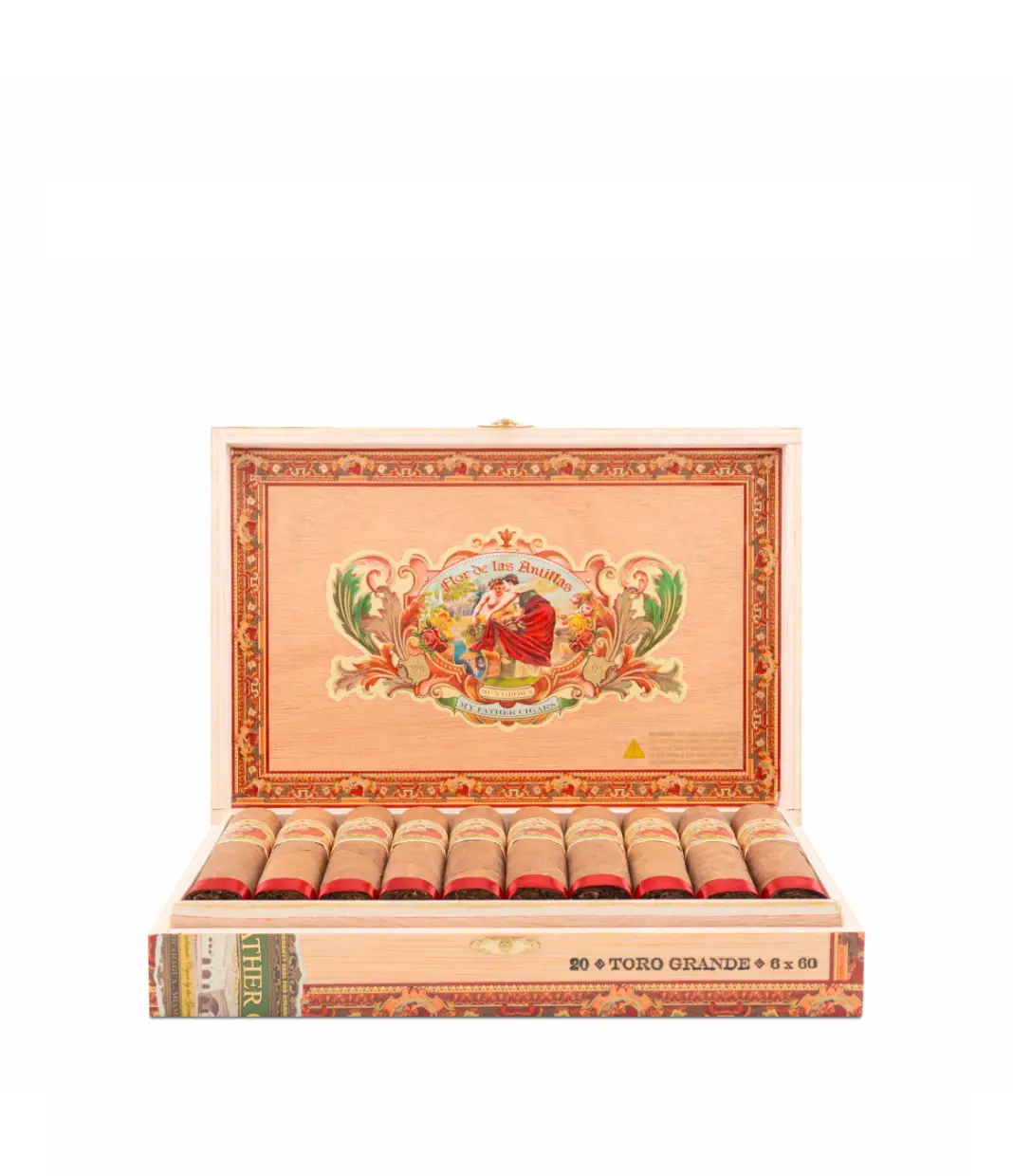 My Father Flor De Las Antillas Toro Grande Cigar Box View 4 from AuCigars, premium Cuban cigar