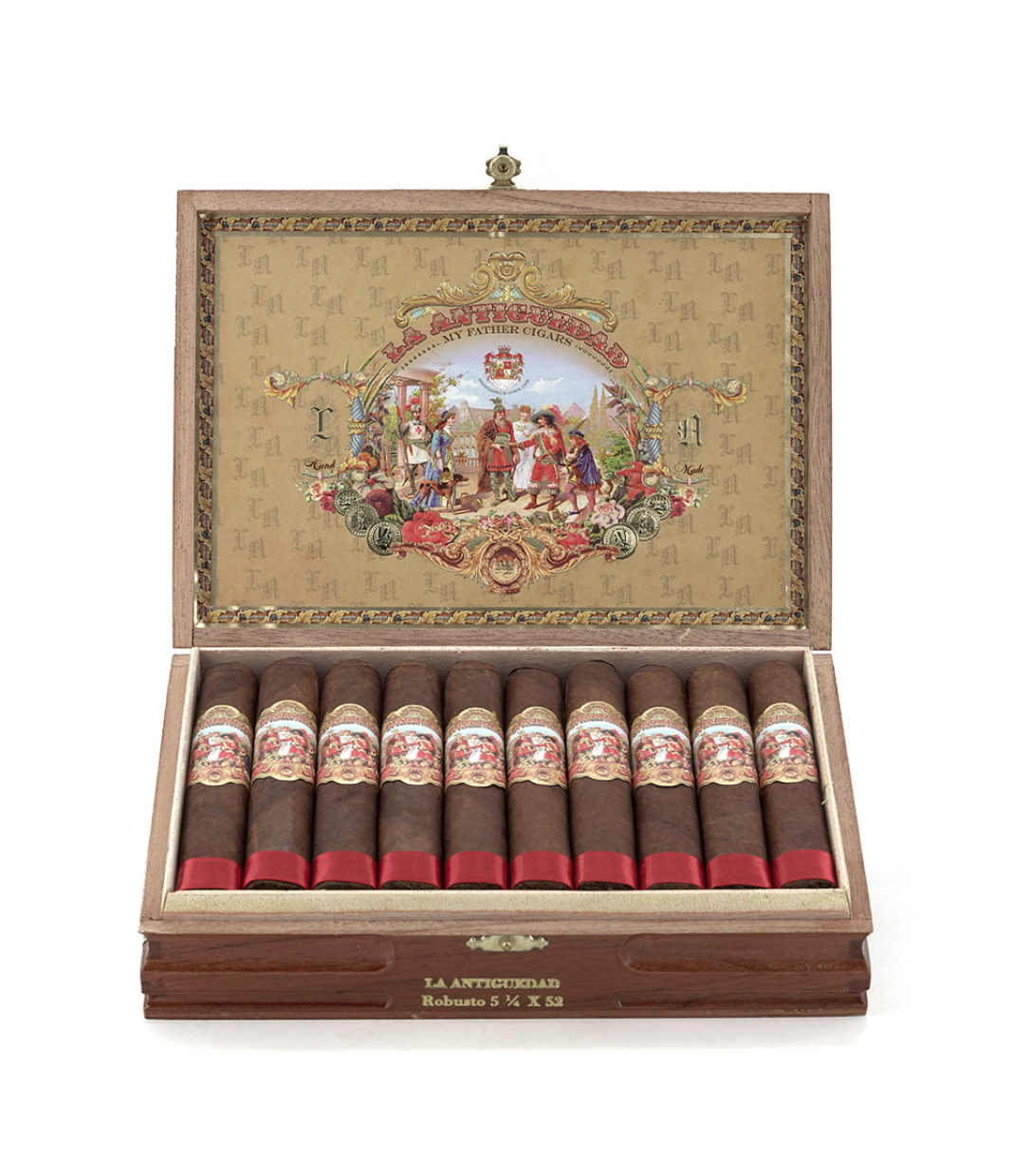 My Father La Antiguedad Robusto Cigar Box View 2 from AuCigars, premium Cuban cigar