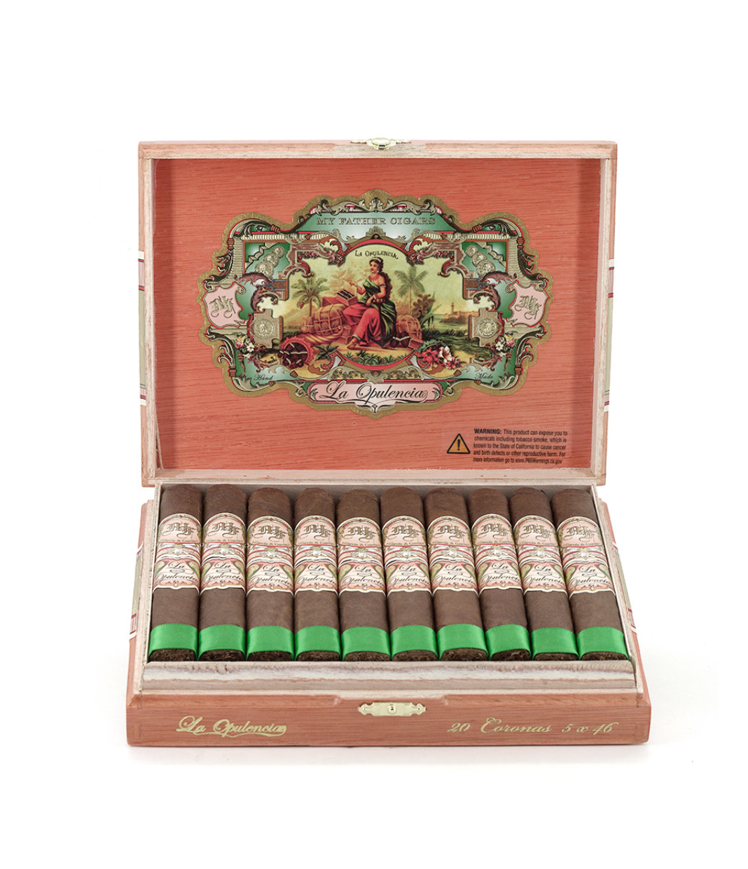 My Father La Opulencia Box Pressed Corona Cigar Box View 2 from AuCigars, premium Cuban cigar