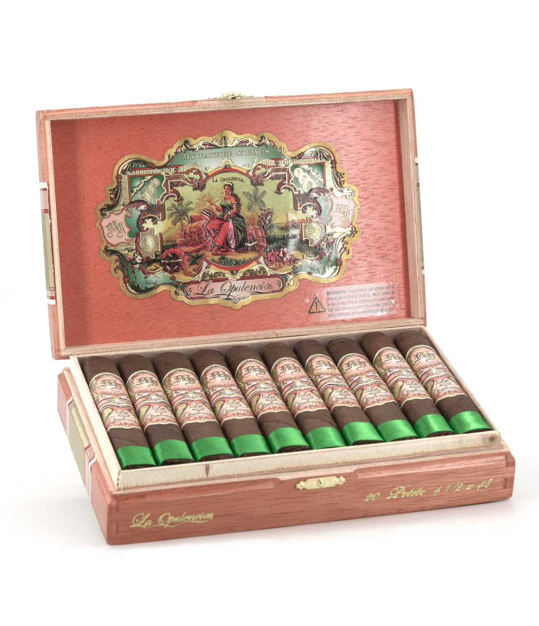 My Father La Opulencia Box Pressed Petite Cigar Box of 20 close-up from AuCigars, premium Cuban cigar