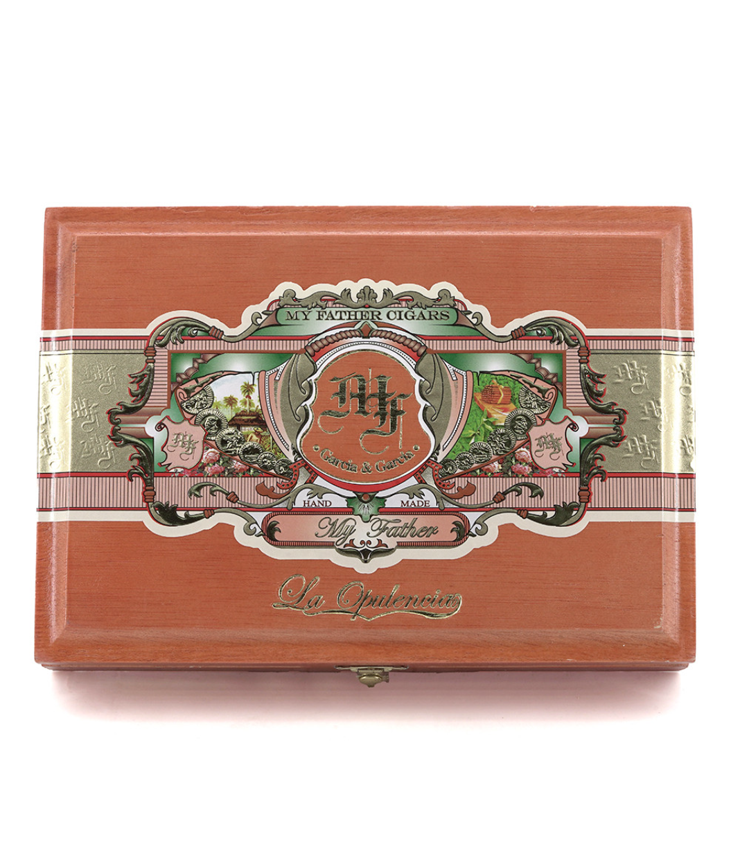 My Father La Opulencia Box Pressed Robusto Cigar Box View 4 from AuCigars, premium Cuban cigar
