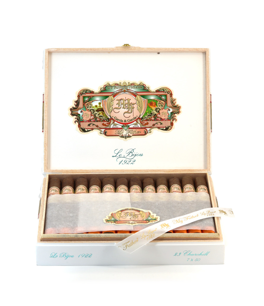 My Father Le Bijou 1922 Churchill Cigar Box View 2 from AuCigars, premium Cuban cigar