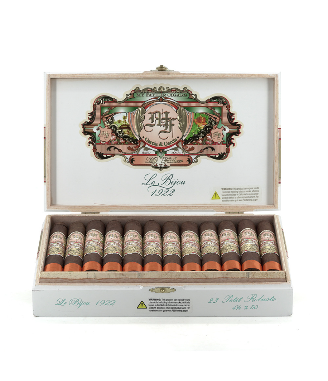 My Father Le Bijou 1922 Petit Robusto Cigar Box View 2 from AuCigars, premium Cuban cigar