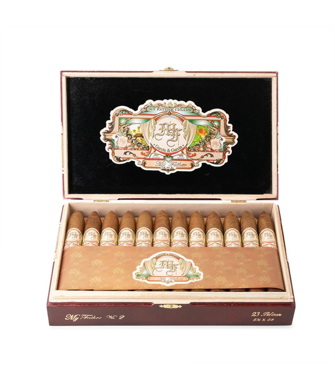My Father No.2 Belicoso Cigar Box View 2 from AuCigars, premium Cuban cigar