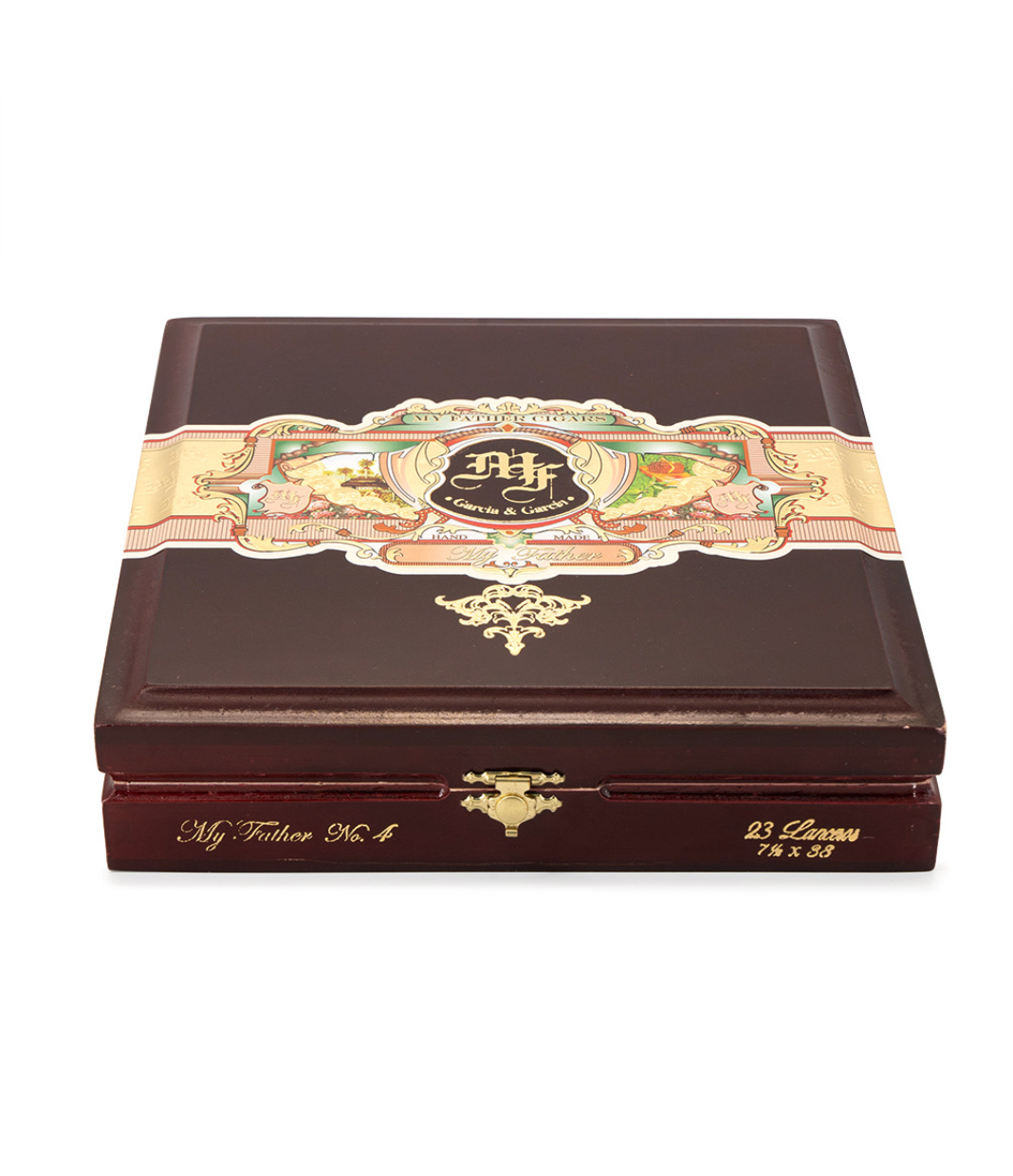 My Father No.4 Lancero Cigar Box of 23 close-up from AuCigars, premium Cuban cigar