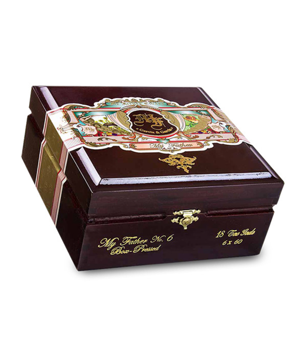 My Father No.6 Toro Gordo Box Pressed Cigar Box View 2 from AuCigars, premium Cuban cigar