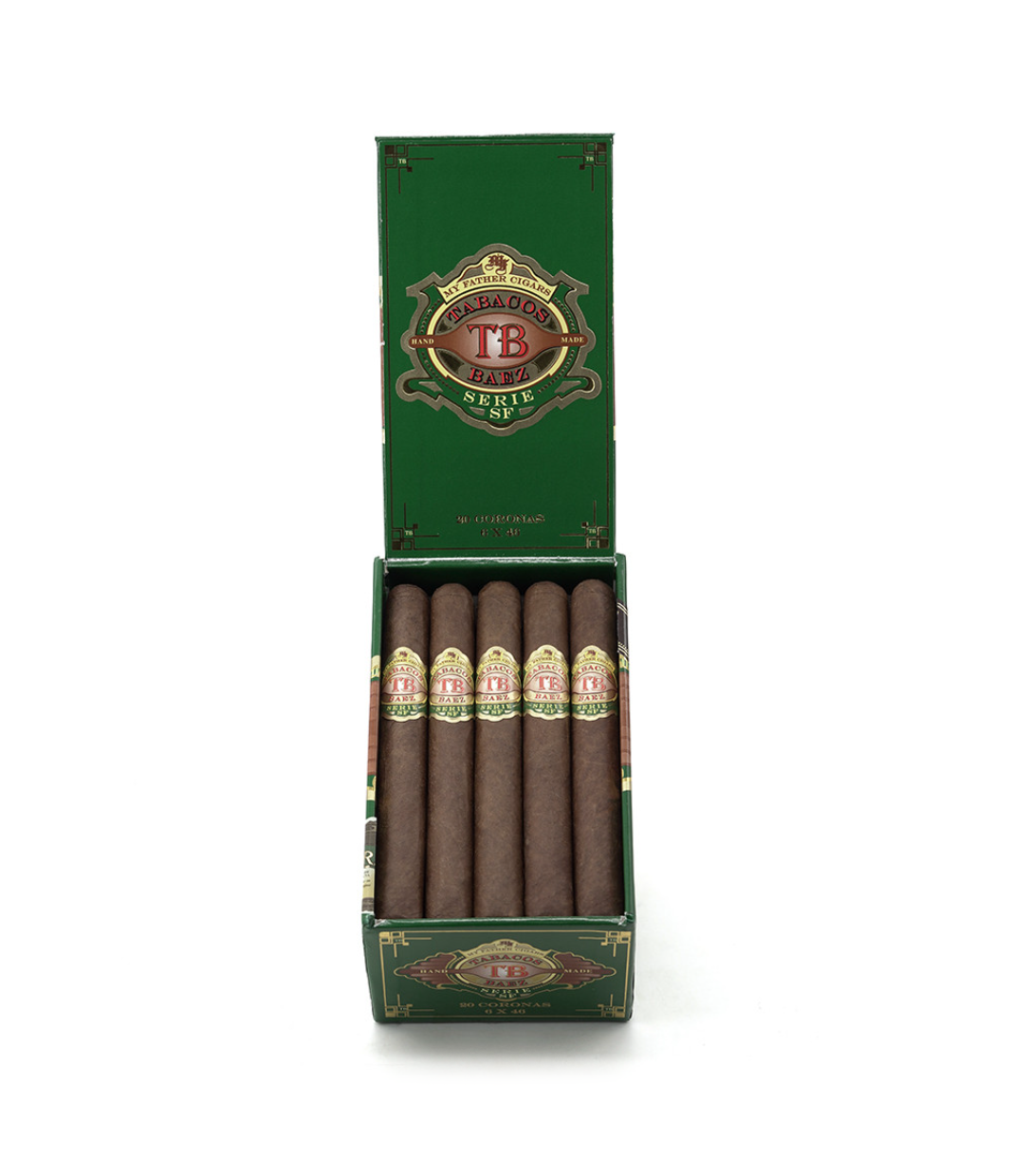 My Father Tabacos Baez Serie SF Robusto Cigar Box View 2 from AuCigars, premium Cuban cigar