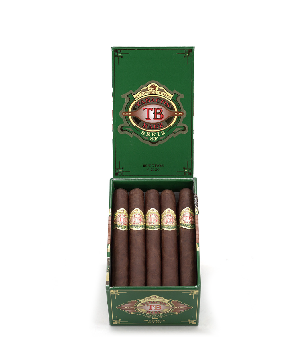 My Father Tabacos Baez Serie SF Toro Cigar Box View 2 from AuCigars, premium Cuban cigar