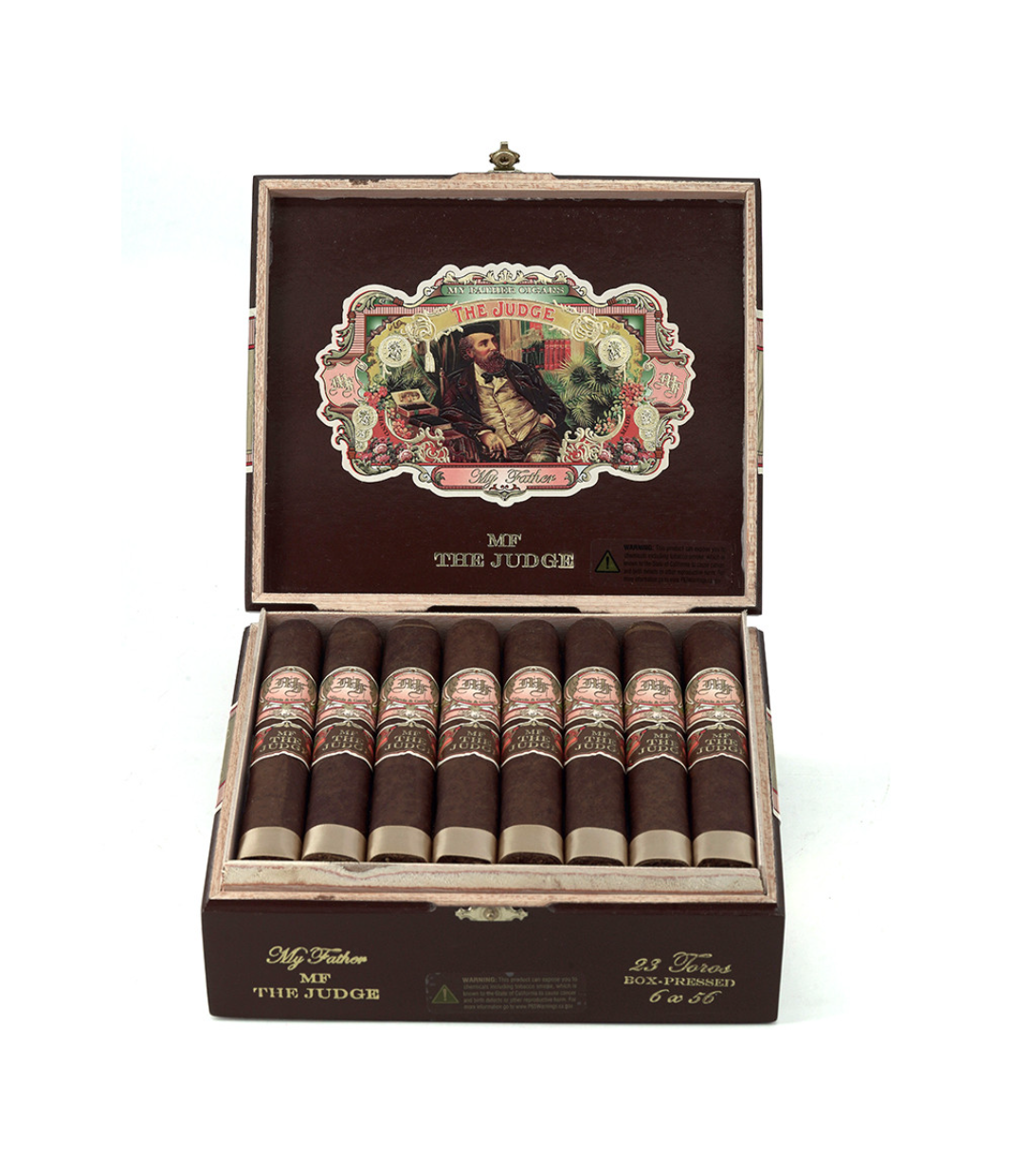 My Father The Judge Toro Box Pressed Cigar Box View 2 from AuCigars, premium Cuban cigar