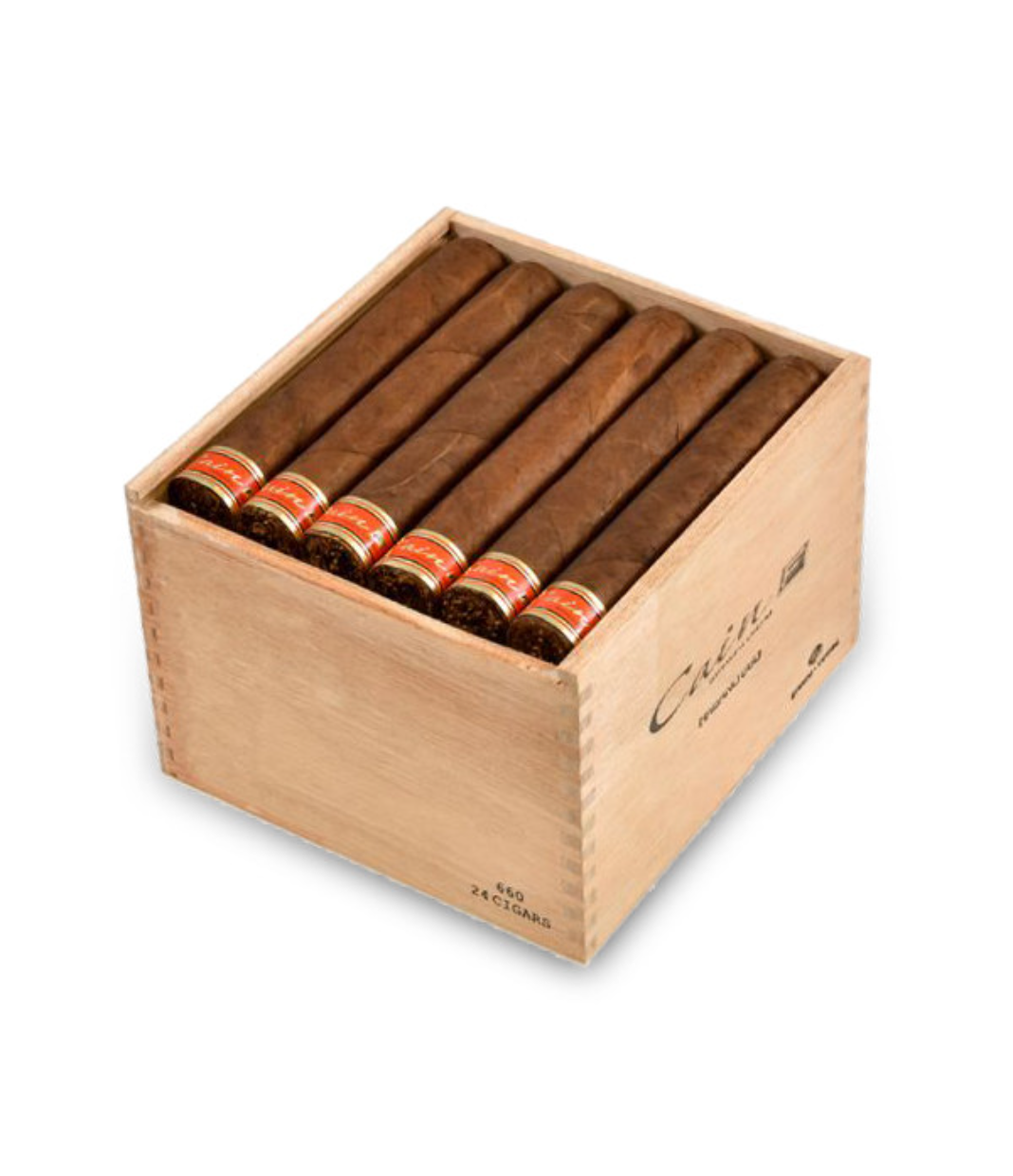 Oliva Cain F660 Toro Cigar Box of 24 close-up from AuCigars, premium Cuban cigar