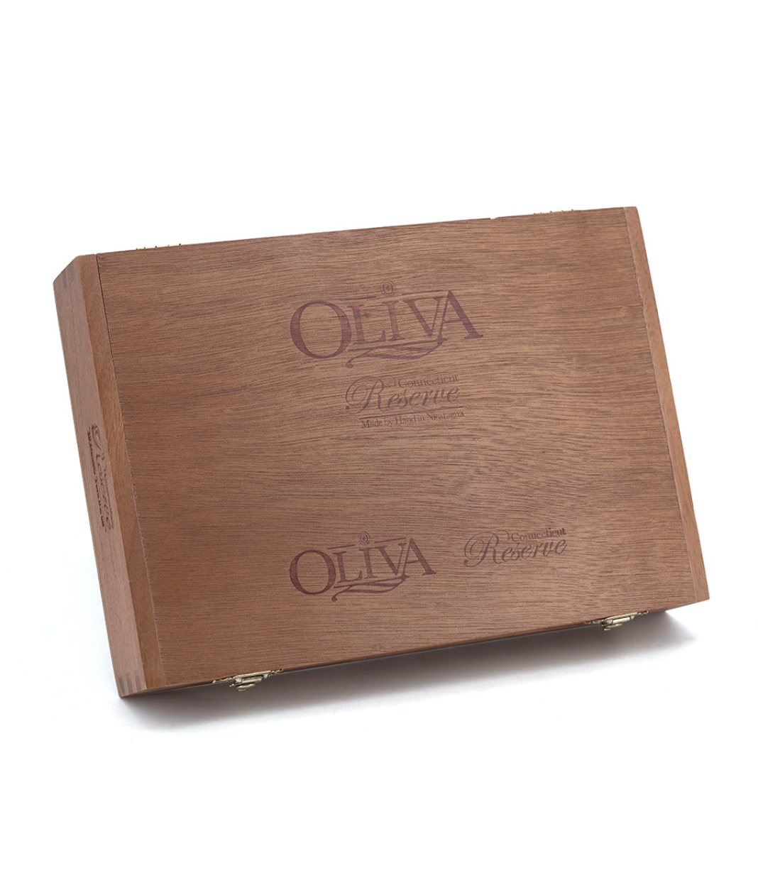 Oliva Connecticut Reserve Double Toro Cigar Box View 3 from AuCigars, premium Cuban cigar