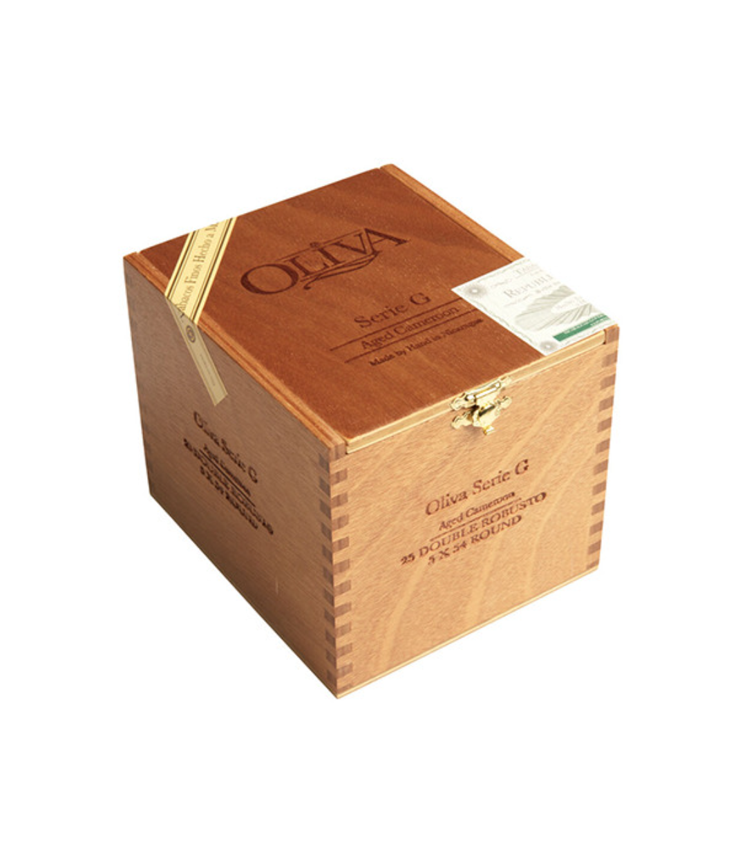 Oliva Serie G Double Robusto Cigar Box View 2 from AuCigars, premium Cuban cigar