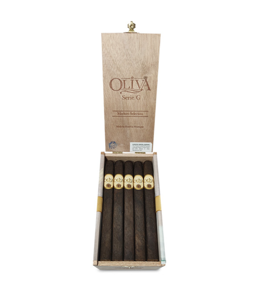 Oliva Serie G Maduro Churchill Cigar Box of 24 close-up from AuCigars, premium Cuban cigar