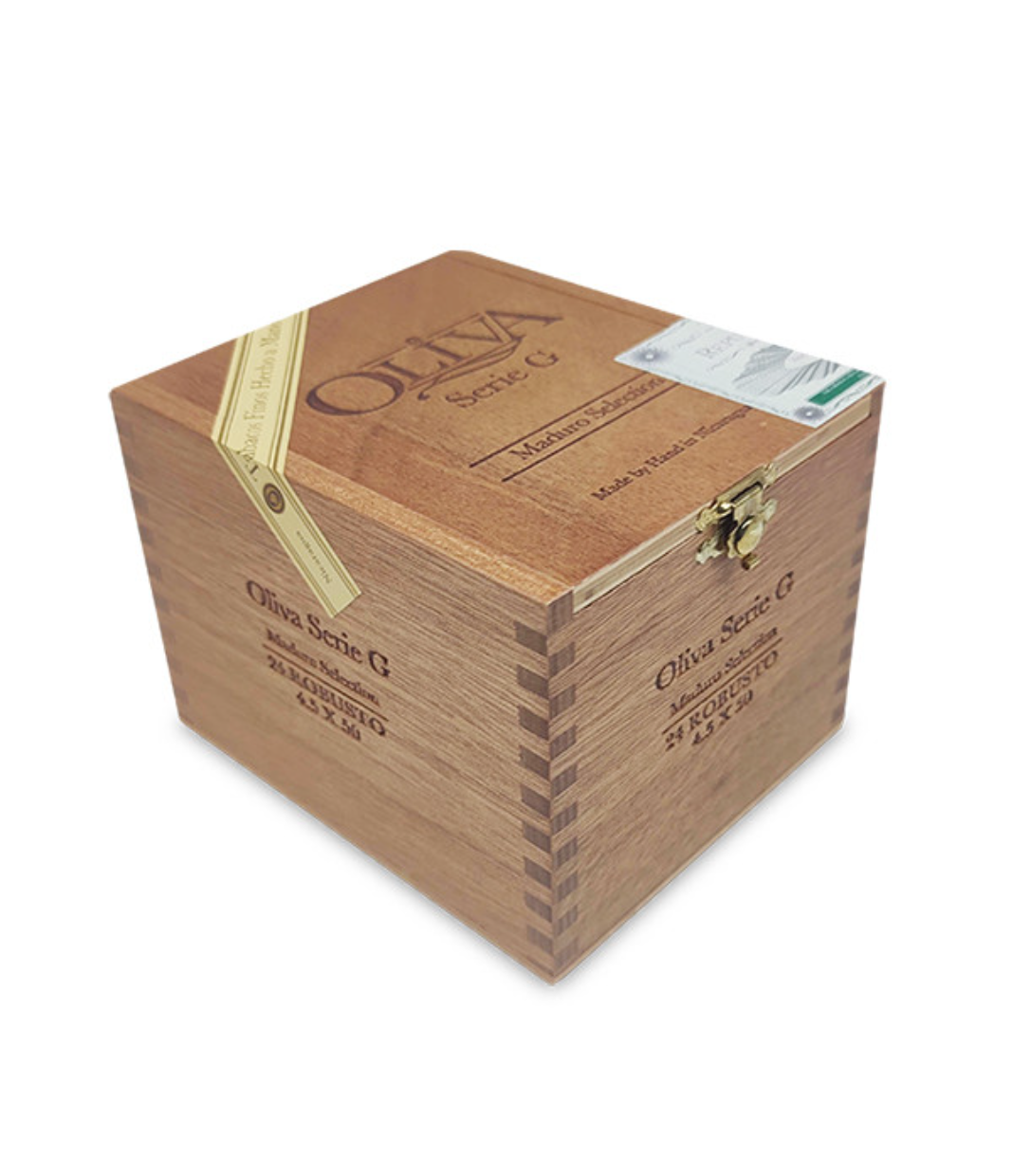 Oliva Serie G Maduro Robusto Cigar Box View 2 from AuCigars, premium Cuban cigar