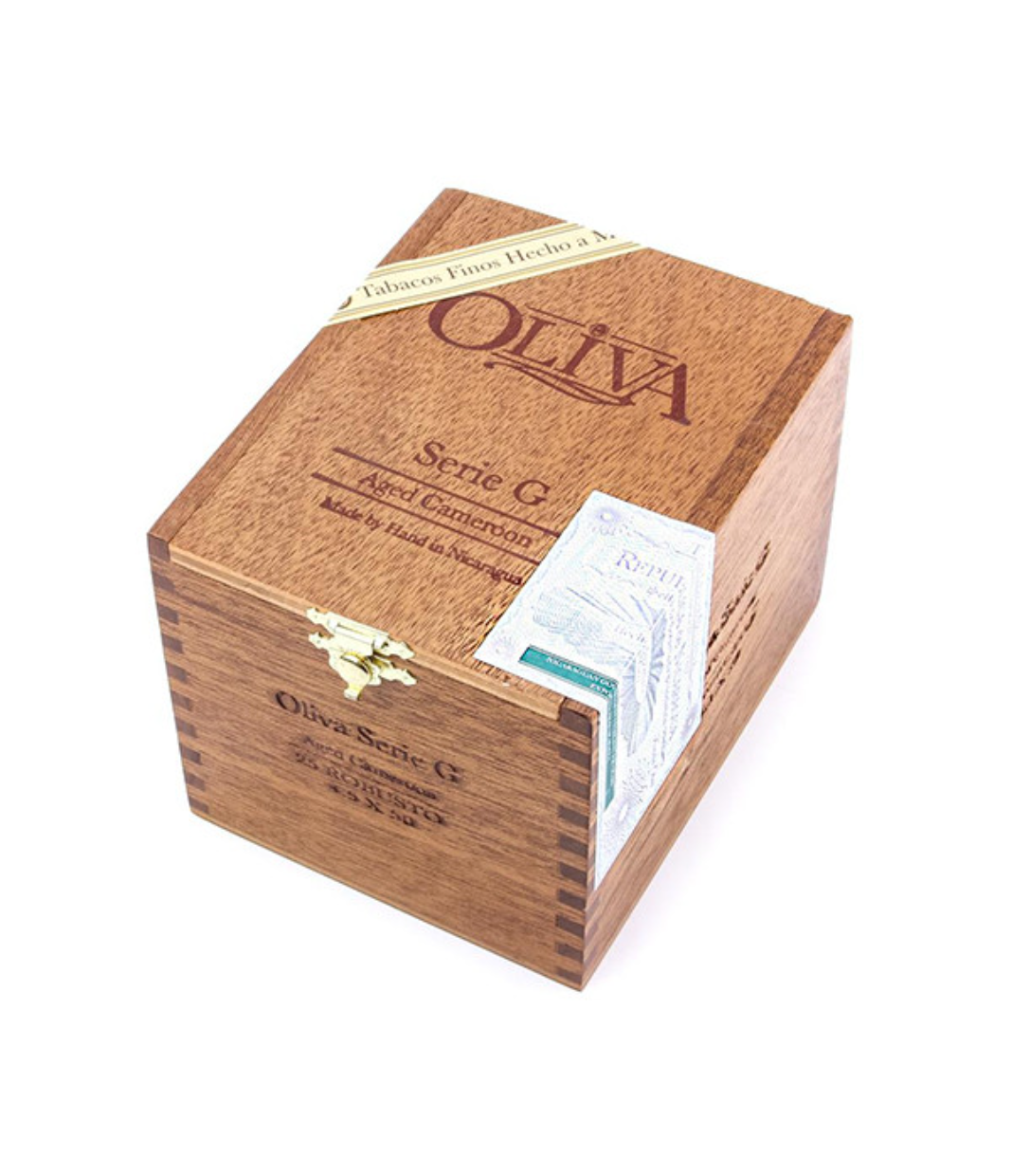 Oliva Serie G Robusto Cigar Box View 2 from AuCigars, premium Cuban cigar