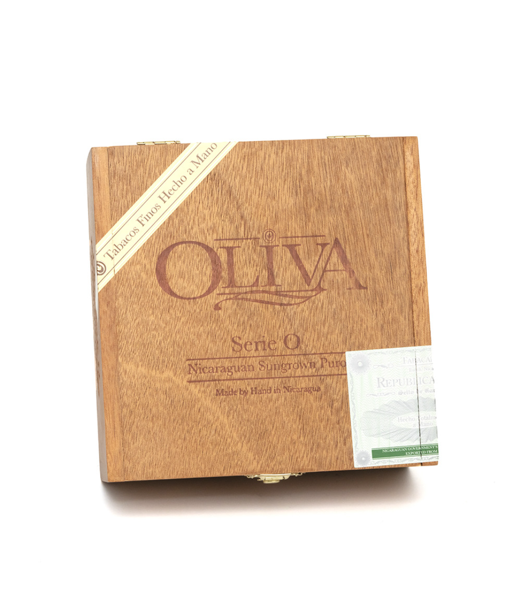 Oliva Serie O Robusto Tubo Cigar Box View 3 from AuCigars, premium Cuban cigar