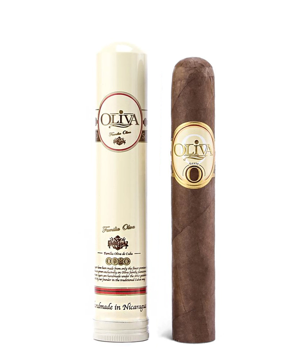 Oliva Serie O Robusto Tubo Cigar close-up from AuCigars, premium Cuban cigar