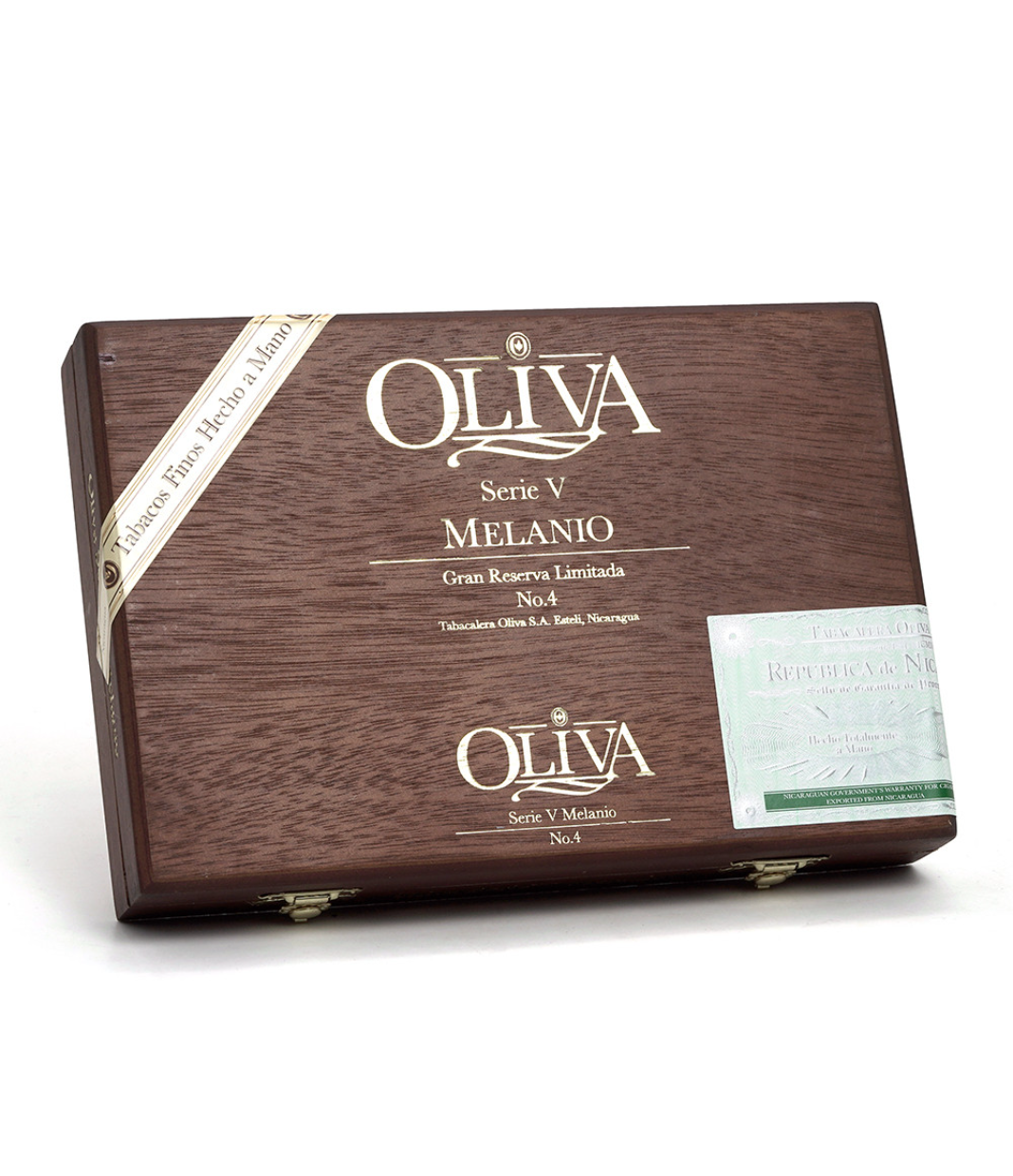 Oliva Serie V Melanio Petit Corona No.4 Cigar Box View 3 from AuCigars, premium Cuban cigar