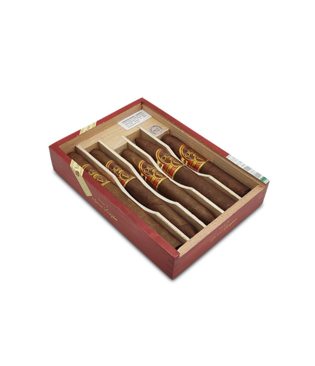 Oliva Serie V Sampler Cigar Box of 5 close-up from AuCigars, premium Cuban cigar
