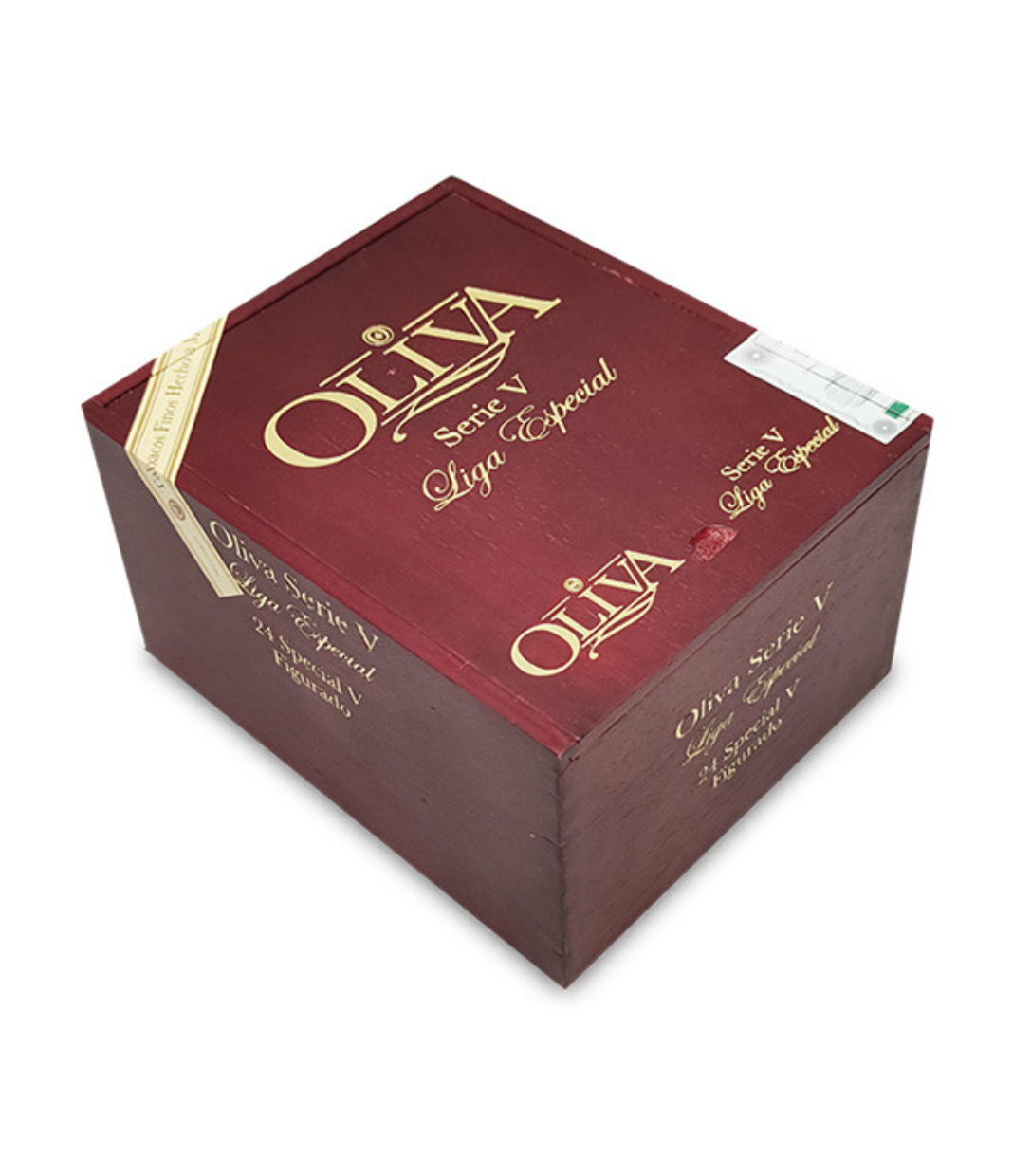 Oliva Serie V Special Figurado Cigar Box View 2 from AuCigars, premium Cuban cigar
