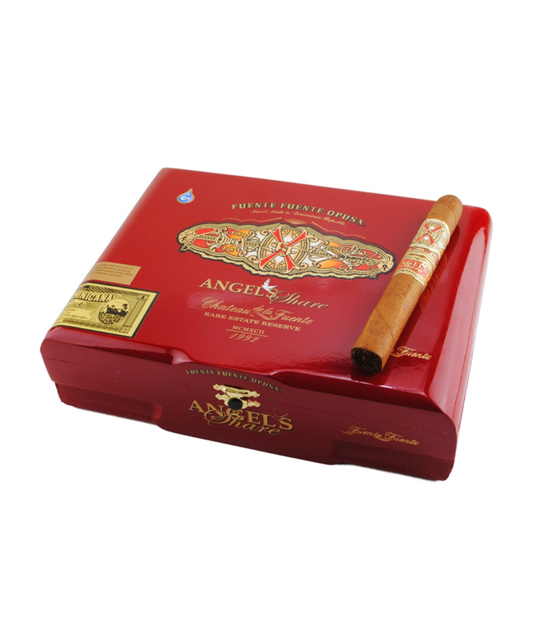 Opus X Angel's Share Fuente Fuente Cigar Box View 2 from AuCigars, premium Cuban cigar