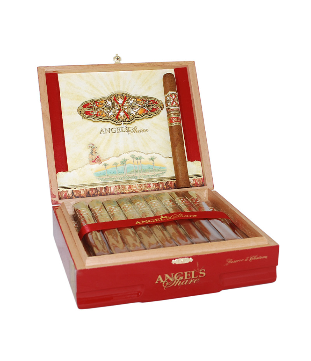 Opus X Angel's Share Reserva D'Chateau Cigar Box of 32 close-up from AuCigars, premium Cuban cigar