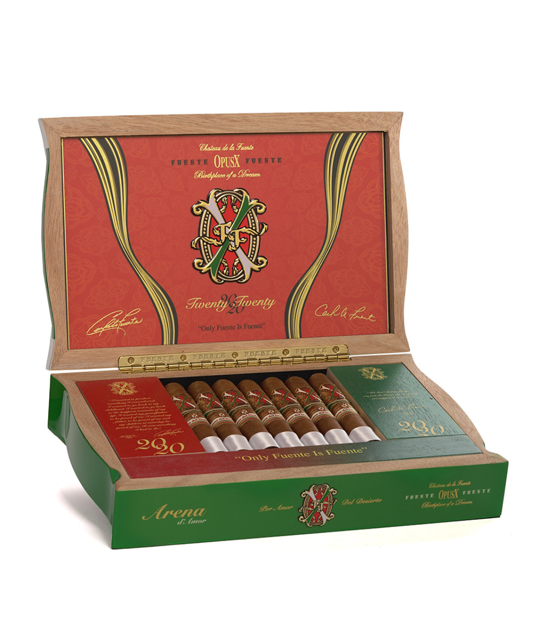 Opus X Arena d'Amor - Dubai Edition Cigar Box of 20 close-up from AuCigars, premium Cuban cigar