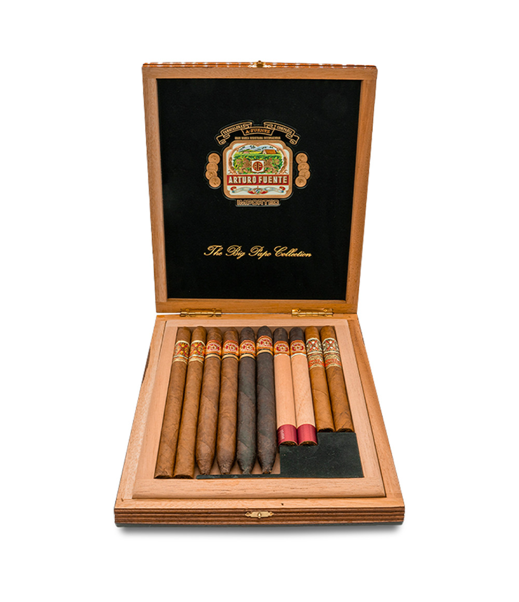 Opus X Big Papo Collection Cigar Box of 10 close-up from AuCigars, premium Cuban cigar