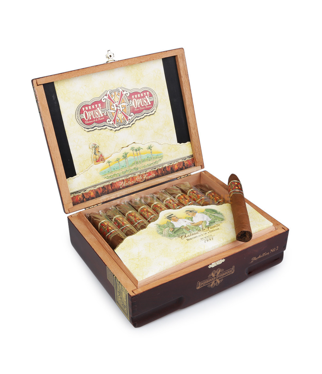 Opus X Perfecxion No.2 Cigar Box of 29 close-up from AuCigars, premium Cuban cigar