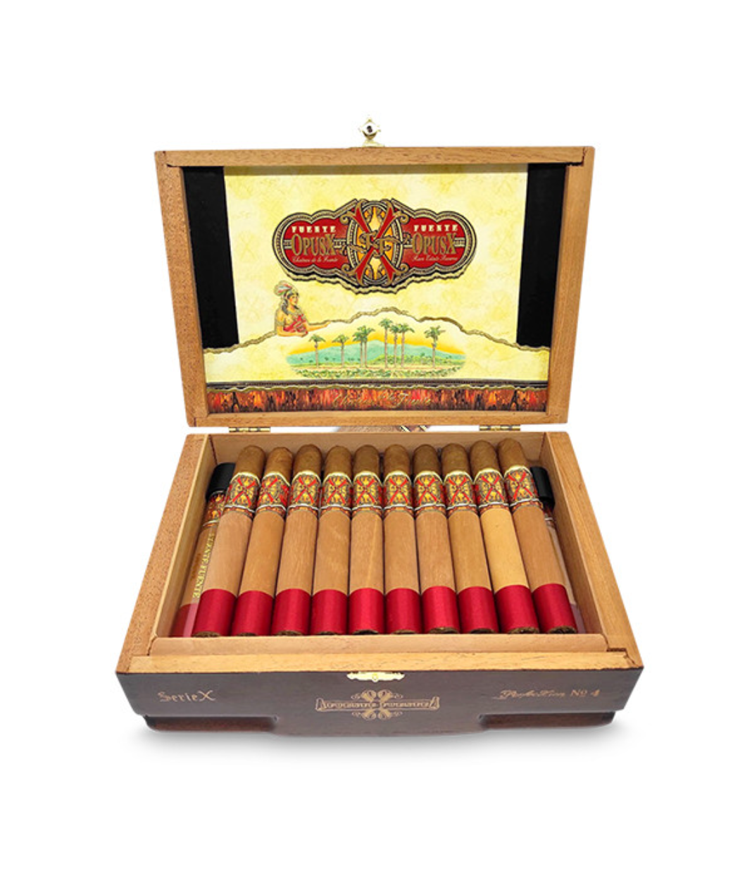 Opus X Perfecxion No.4 Cigar Box of 42 close-up from AuCigars, premium Cuban cigar