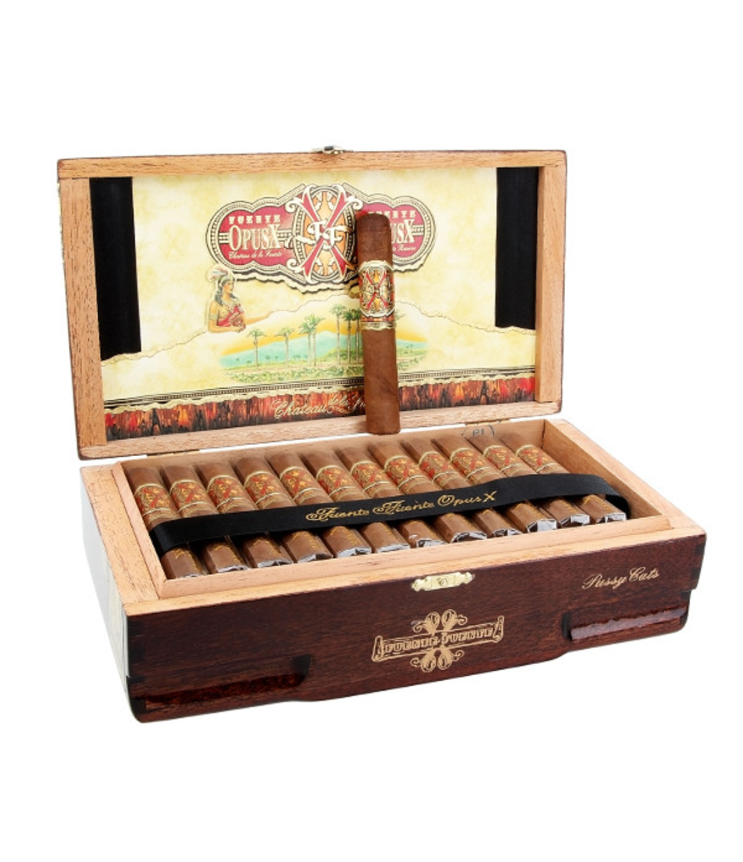 Opus X Pussy Cats Cigar Box of 39 close-up from AuCigars, premium Cuban cigar