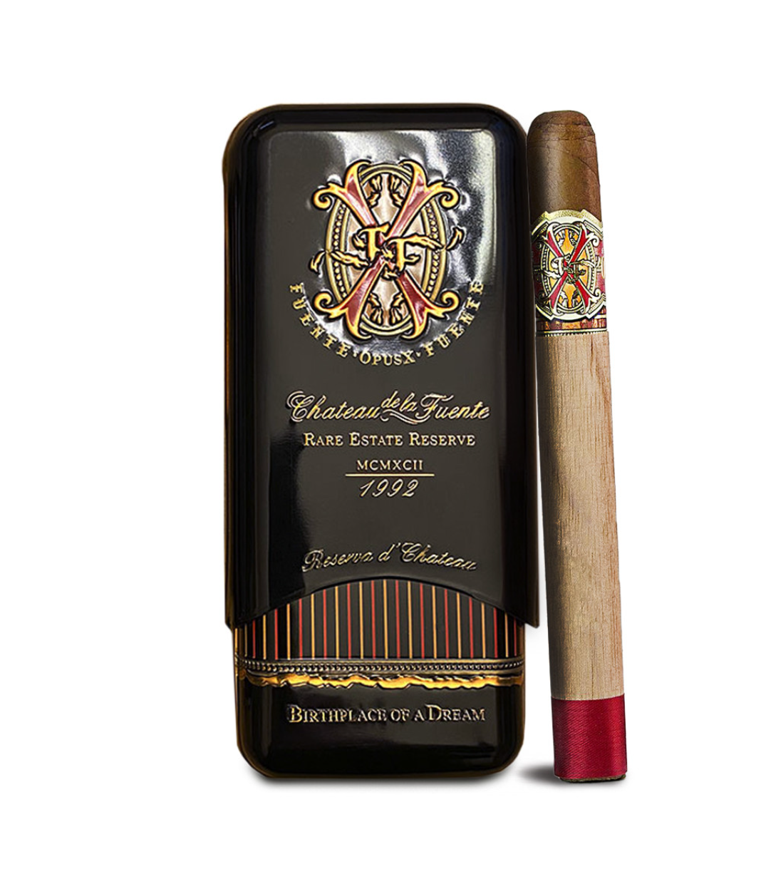 Opus X Reserva D'Chateau Cigar Box View 2 from AuCigars, premium Cuban cigar
